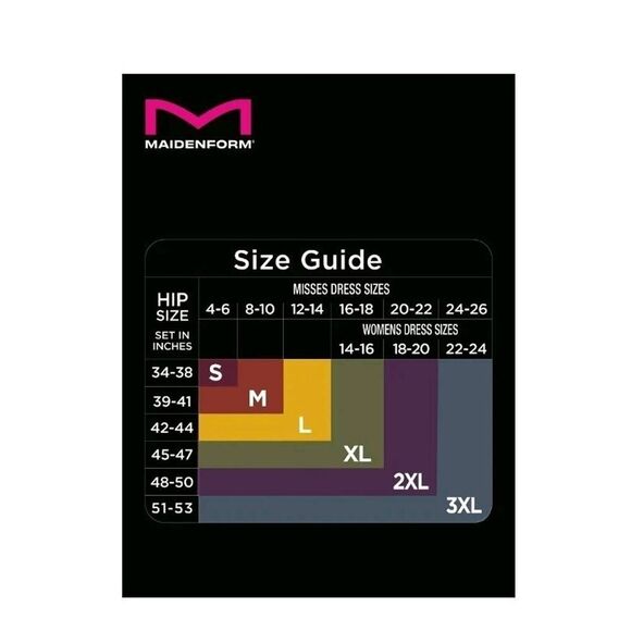 Maidenform Womens Shaping Thong Underwear 3XL Beige waistband Cool Comfort New - Picture 9 of 11